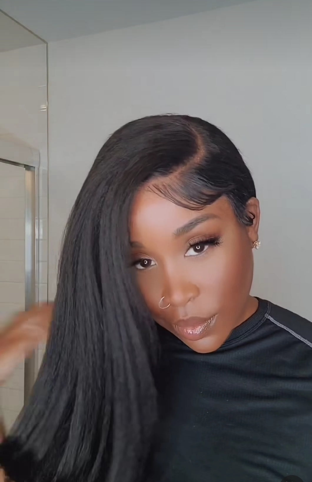 Kinky Straight 5x5 Closure Wig